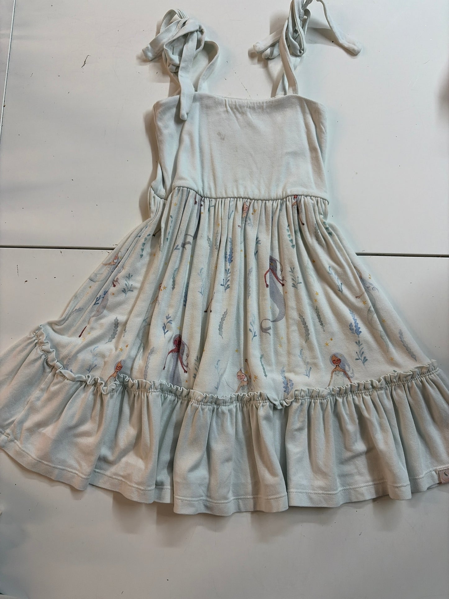 4t omi jo baby blue dress with mermaid print