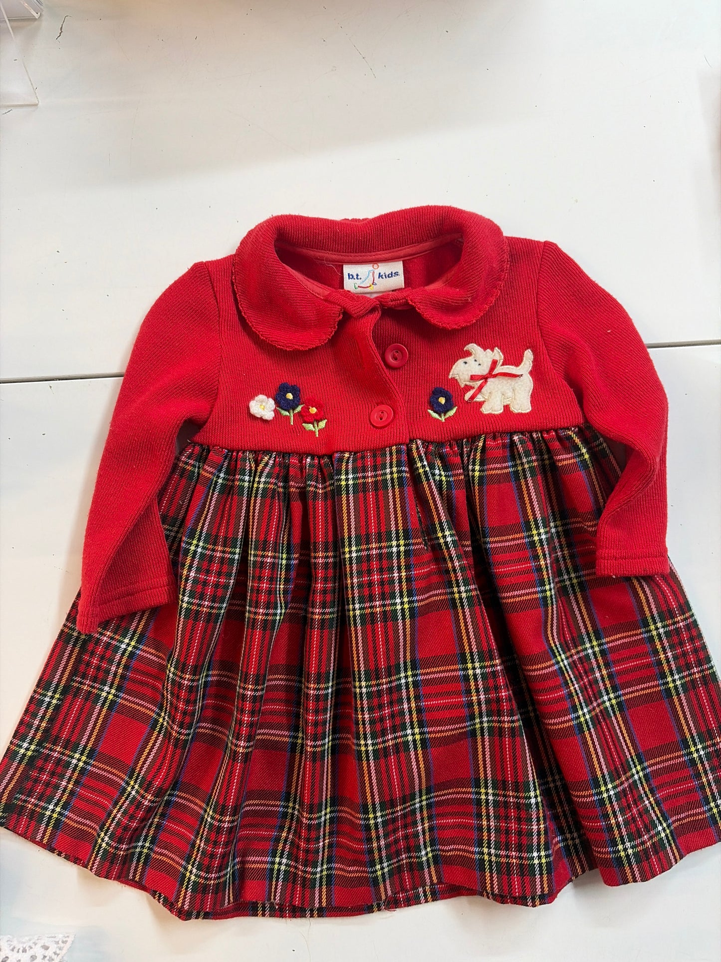 12-18mo Vintage plaid dress