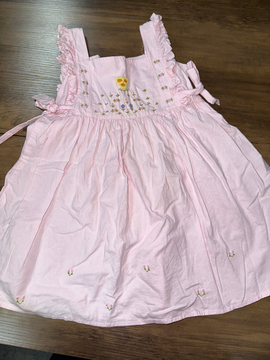 5T dress with embroidery