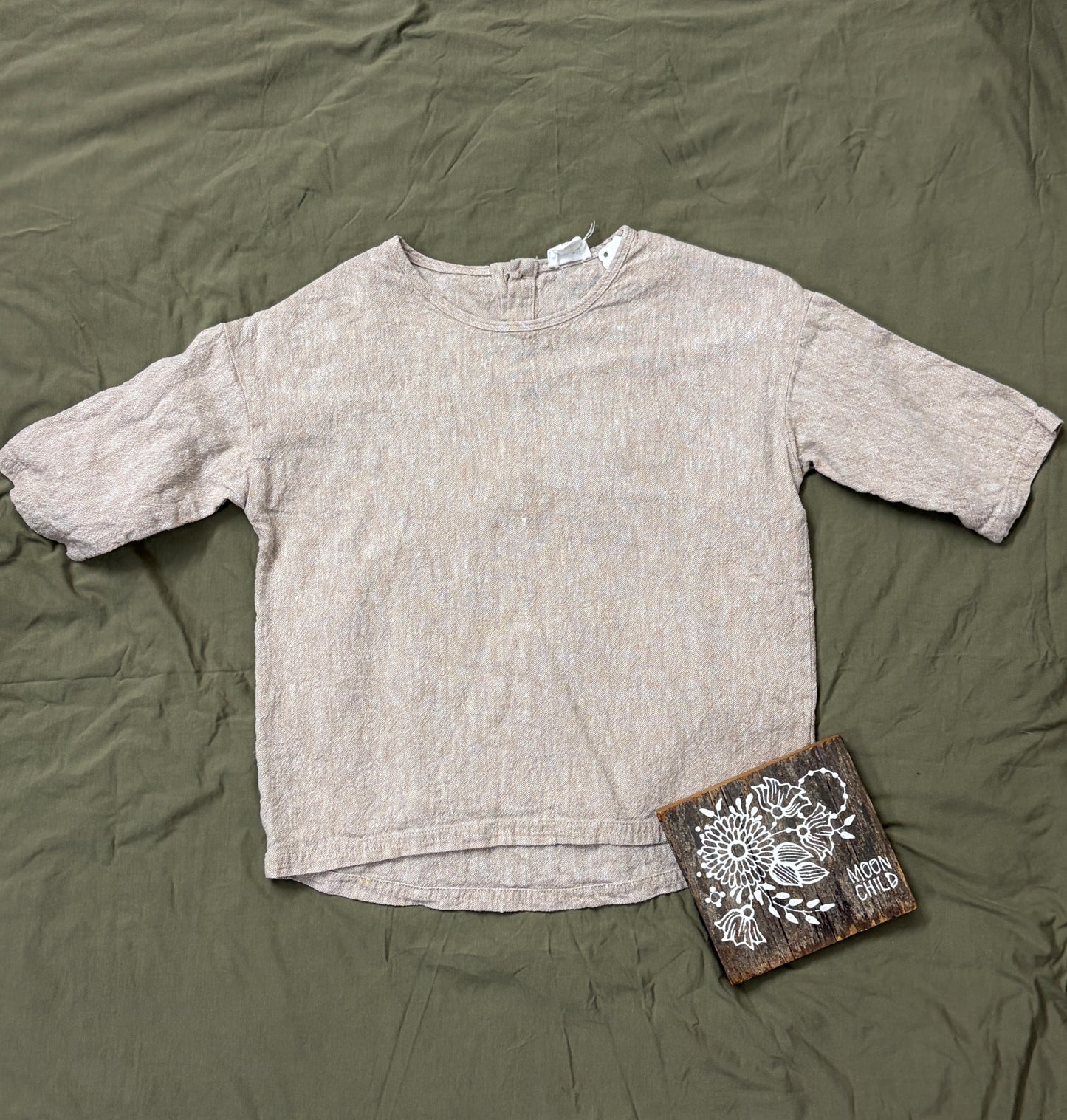 Jamie Kay linen khaki top