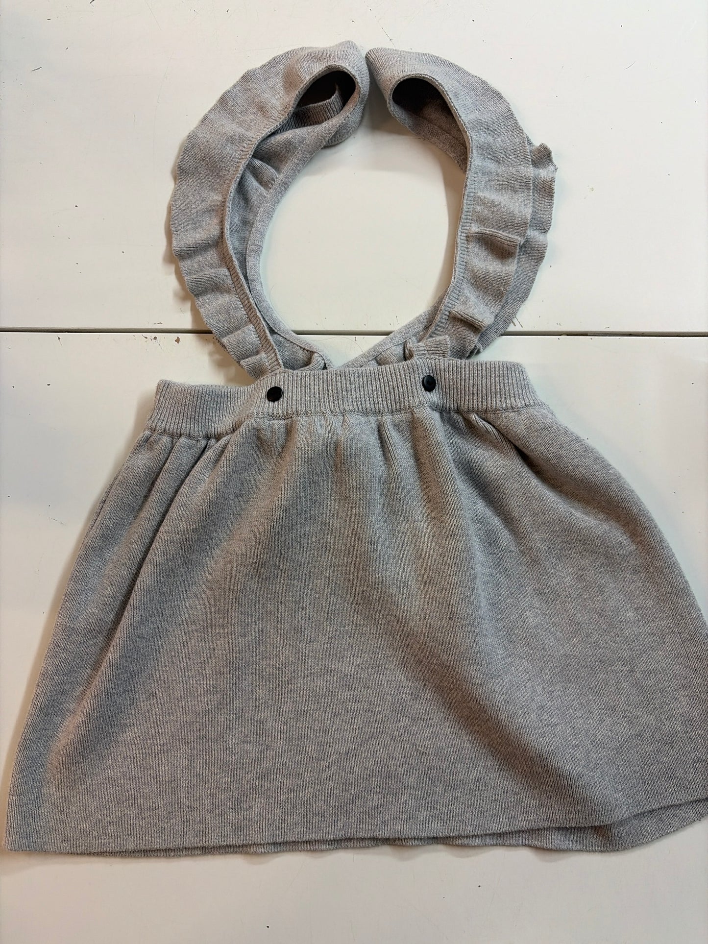 2t H&M BNWT grey knit suspender dress