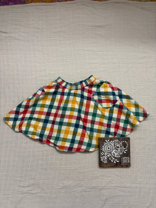 Little Green Radicals plaid skirt