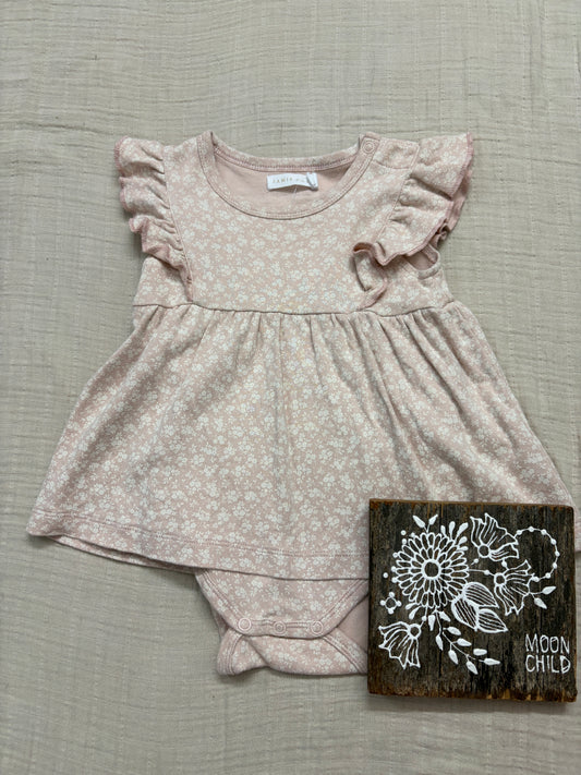 Jamie Kay onesie dress cute floral print 6/12