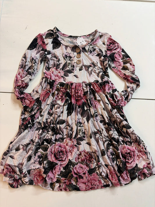 3t Posh Peanut floral twirl dress retired print