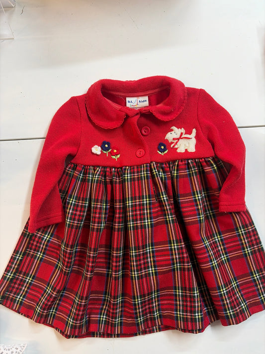 12-18mo Vintage plaid dress