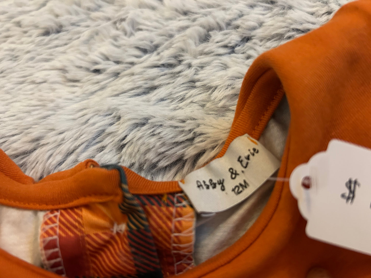 12m Abby & Evie Thanksgiving Romper