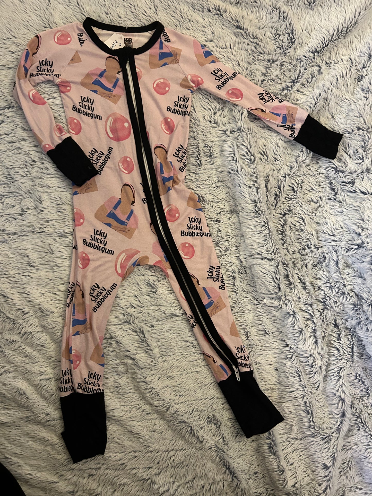 12-18m Three Babes Boutique (3BB) Bamboo Zippy Ms. Rachel Onsie