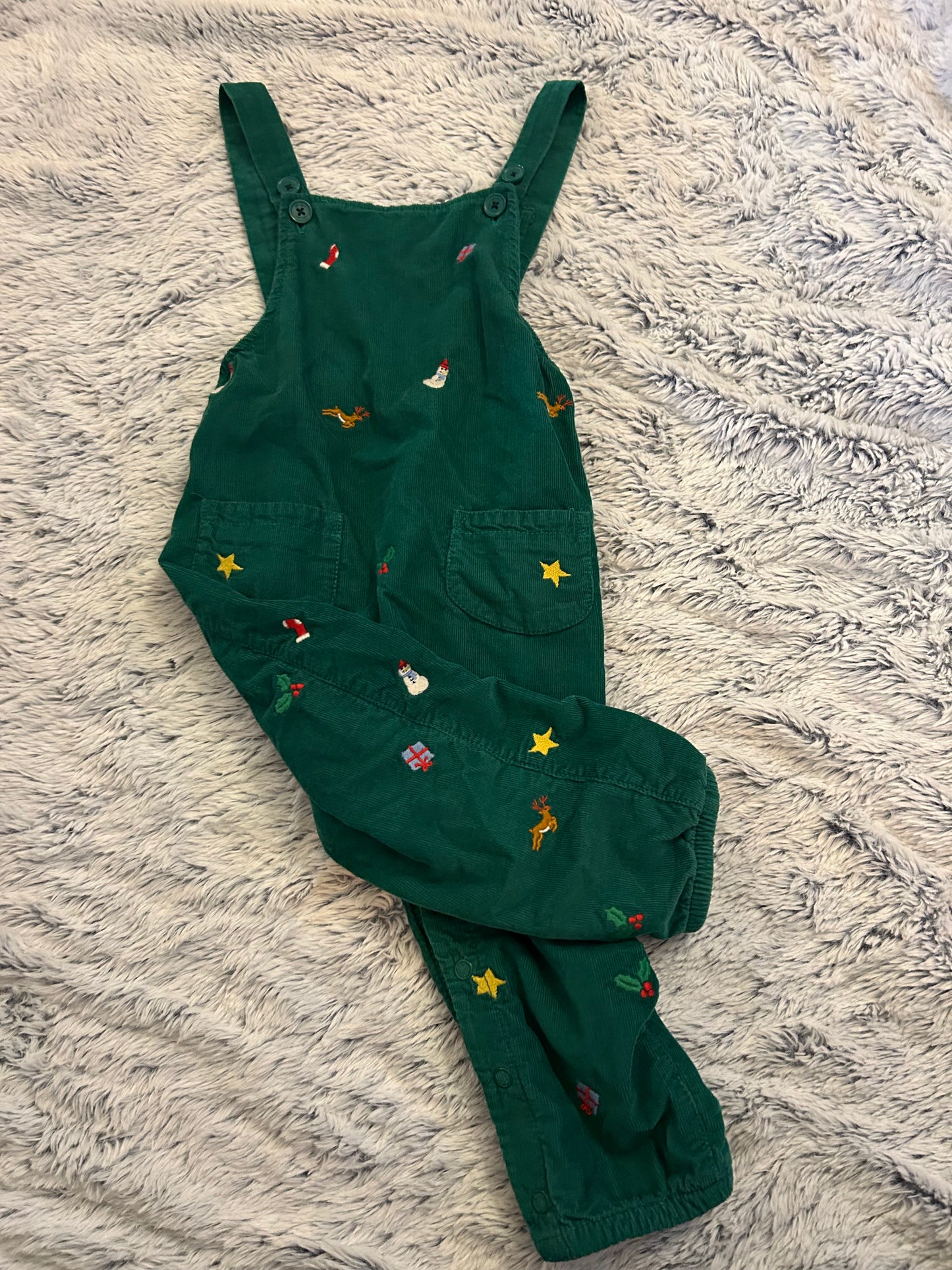 18-24m Baby Boden corduroy holiday overalls