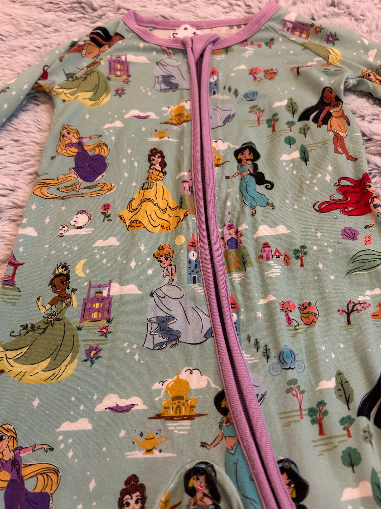 6-12m Little Sleepies Disney Zippy Onesie