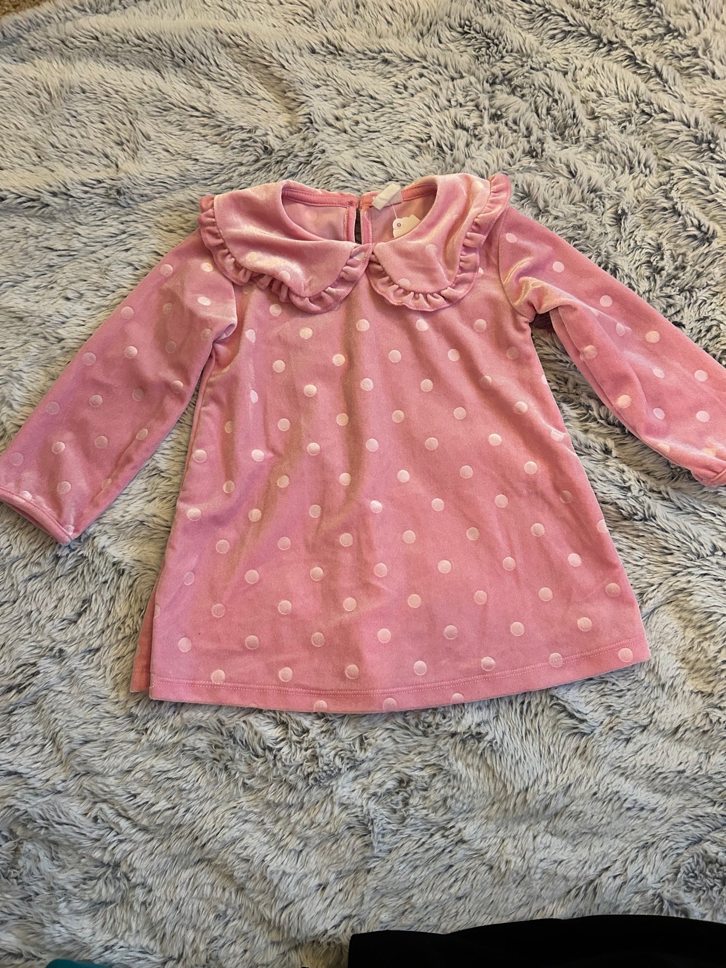 9m H&M Pink Velvet Dress