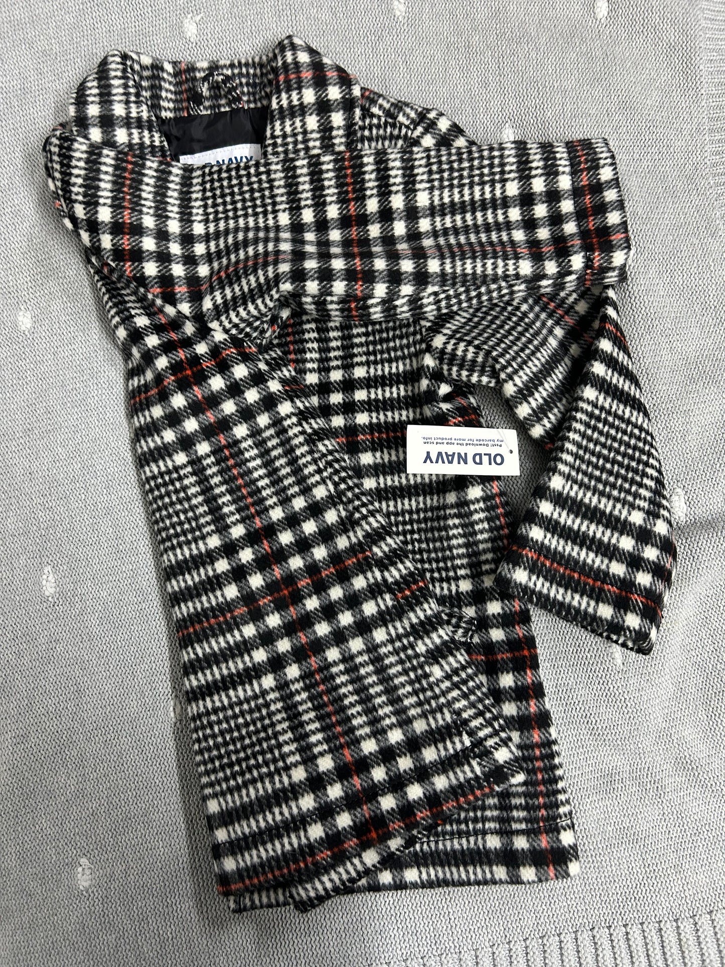 3T Old Navy NWT plaid pea coat
