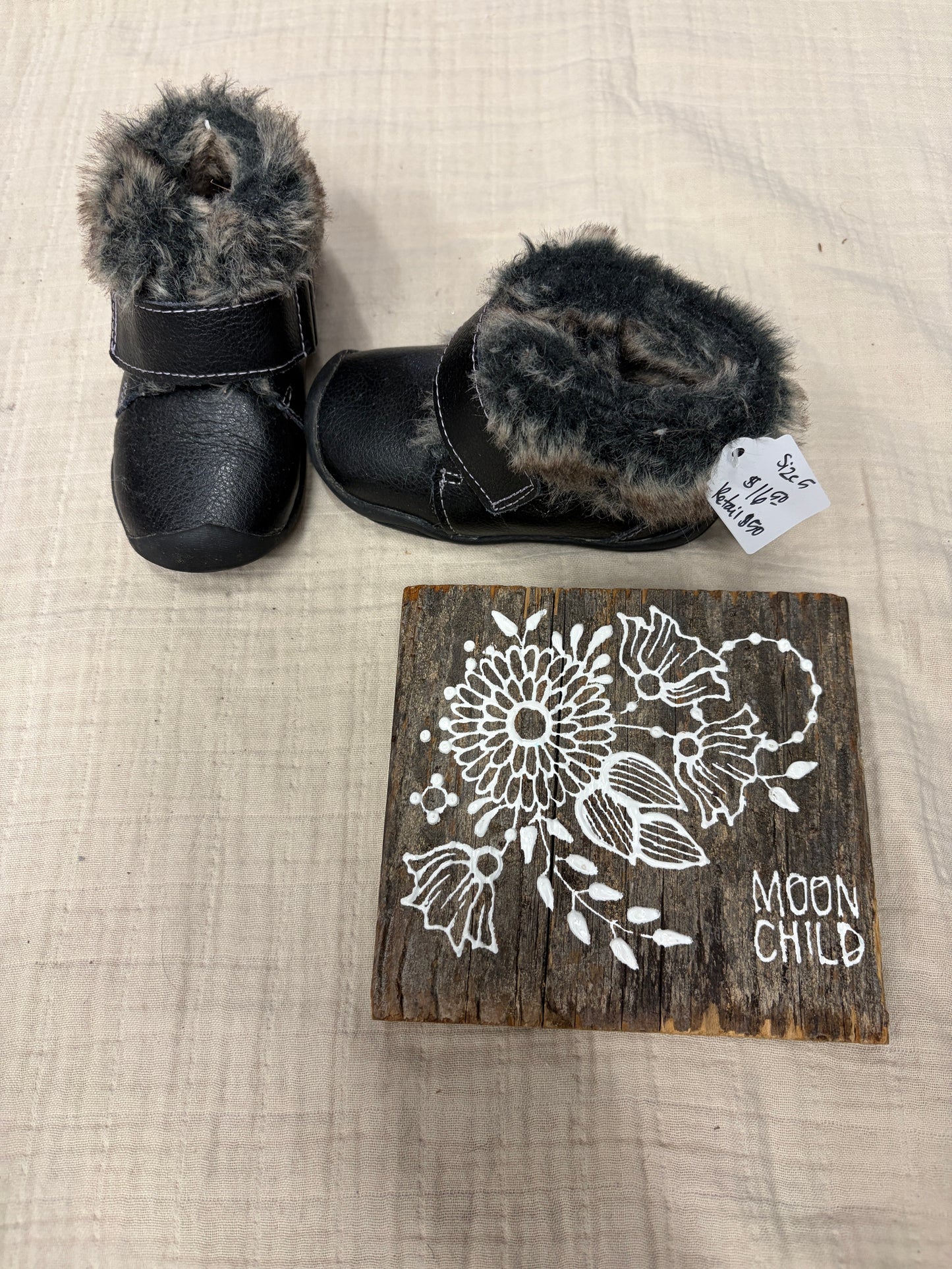 Pediped warm fur lined boots size 5